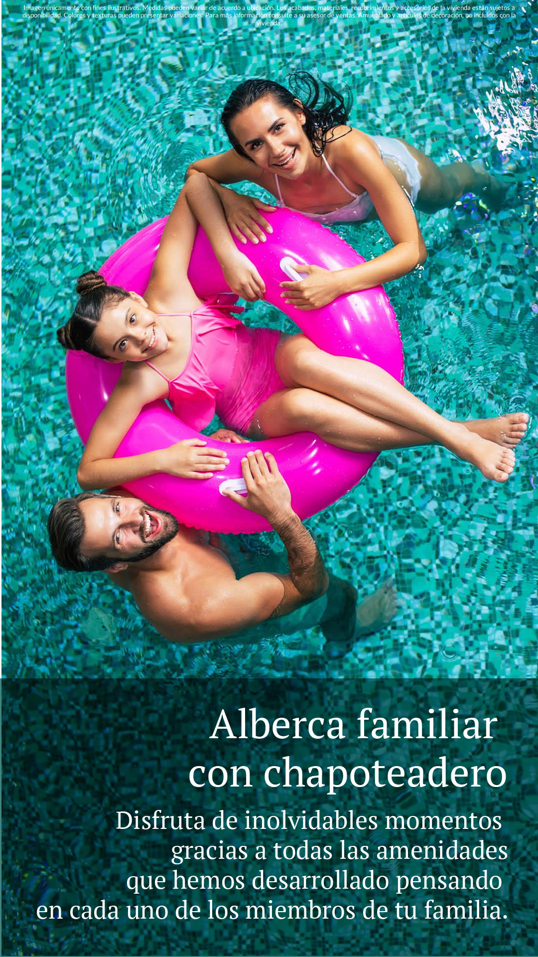 Alberca familar con chapoteadero