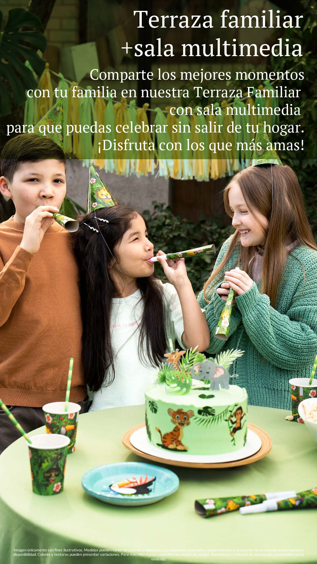 Terraza familiar + Sala multimedia